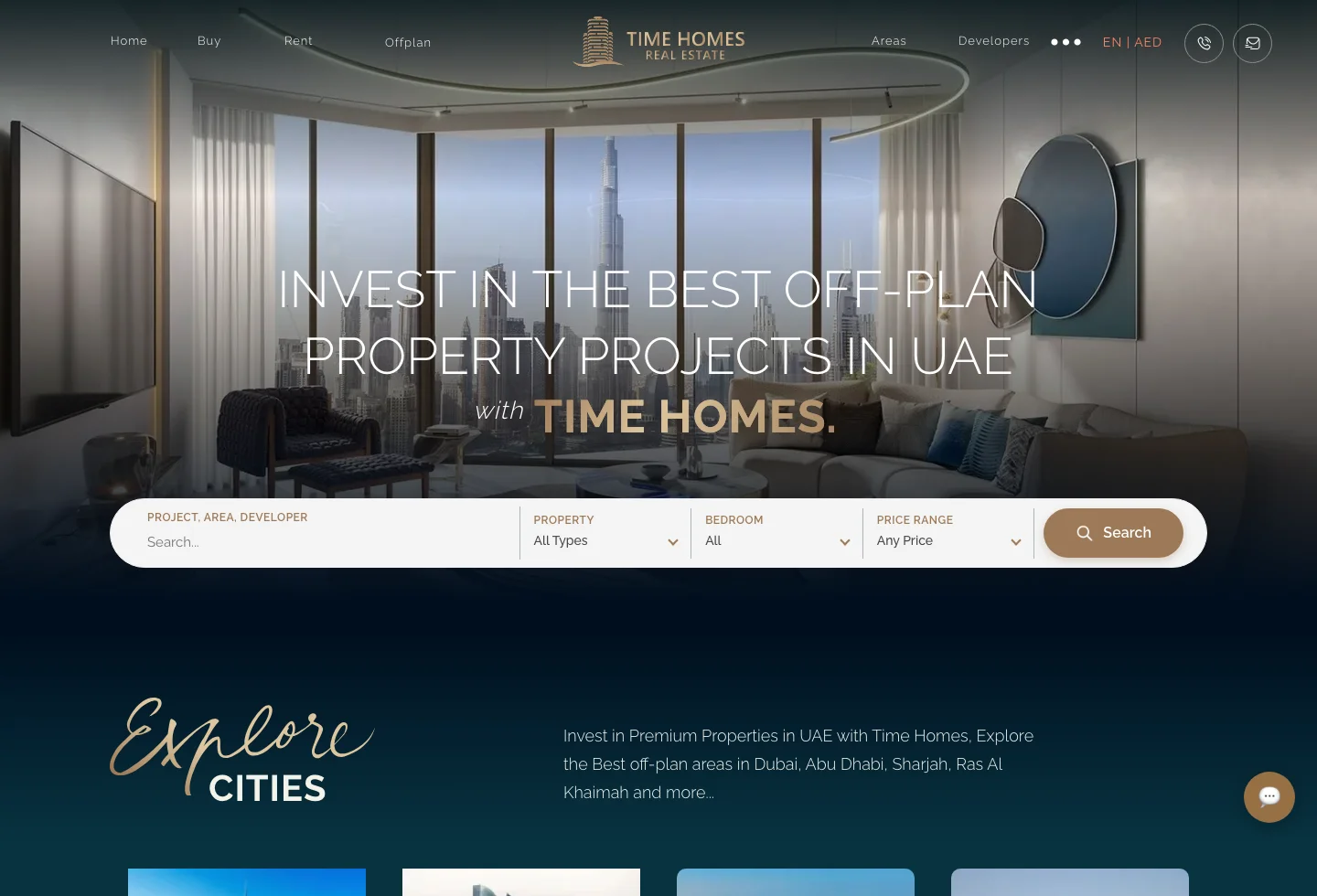 Time Homes property website showcase